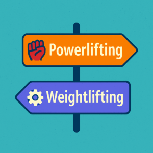 powerlifting weightlifting scelta confronto freccia icone