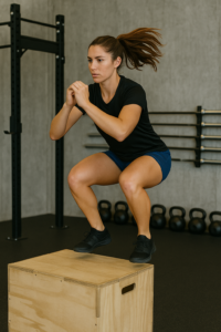 box jump elevazione atleta palestra