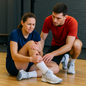infortunio pallavolo assistenza prevenzione ginocchio palestra