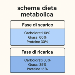 schema dieta metabolica infografica