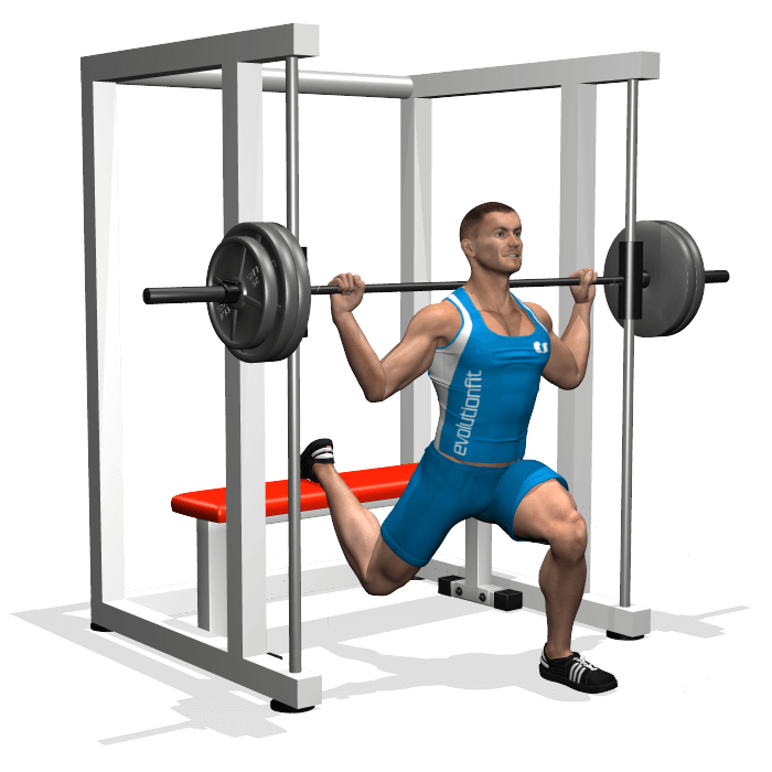 Discover the benefits of Bulgarian split squats with multipower equipment - a comprehensive guide by Gruppo Pesisti.