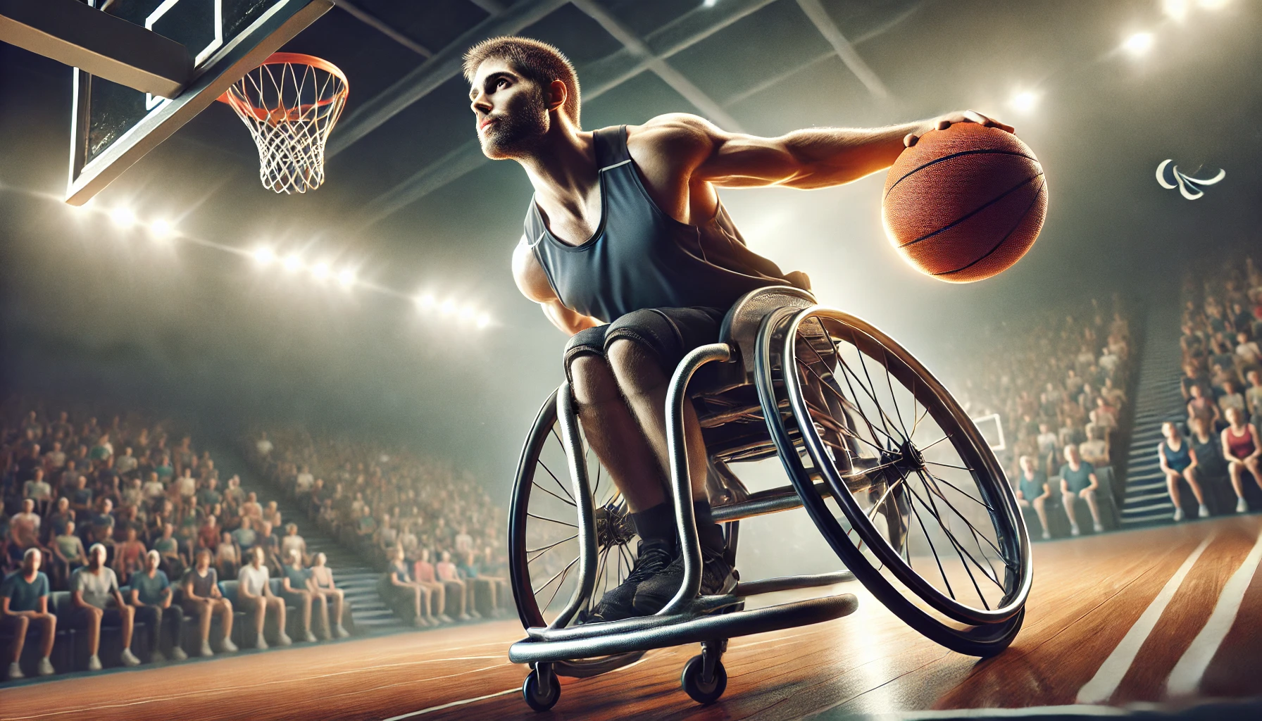 Atleta che partecipa alle paralimpiadi