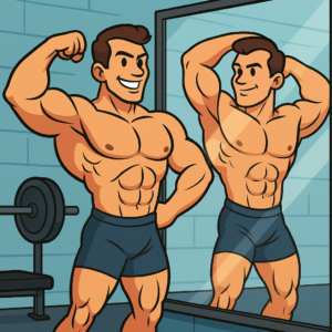 bodybuilder specchio