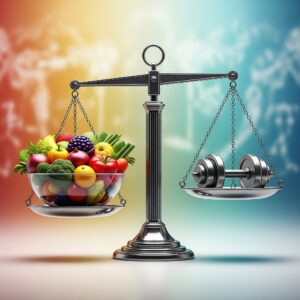 immagine sulla dieta e sull'allenamento